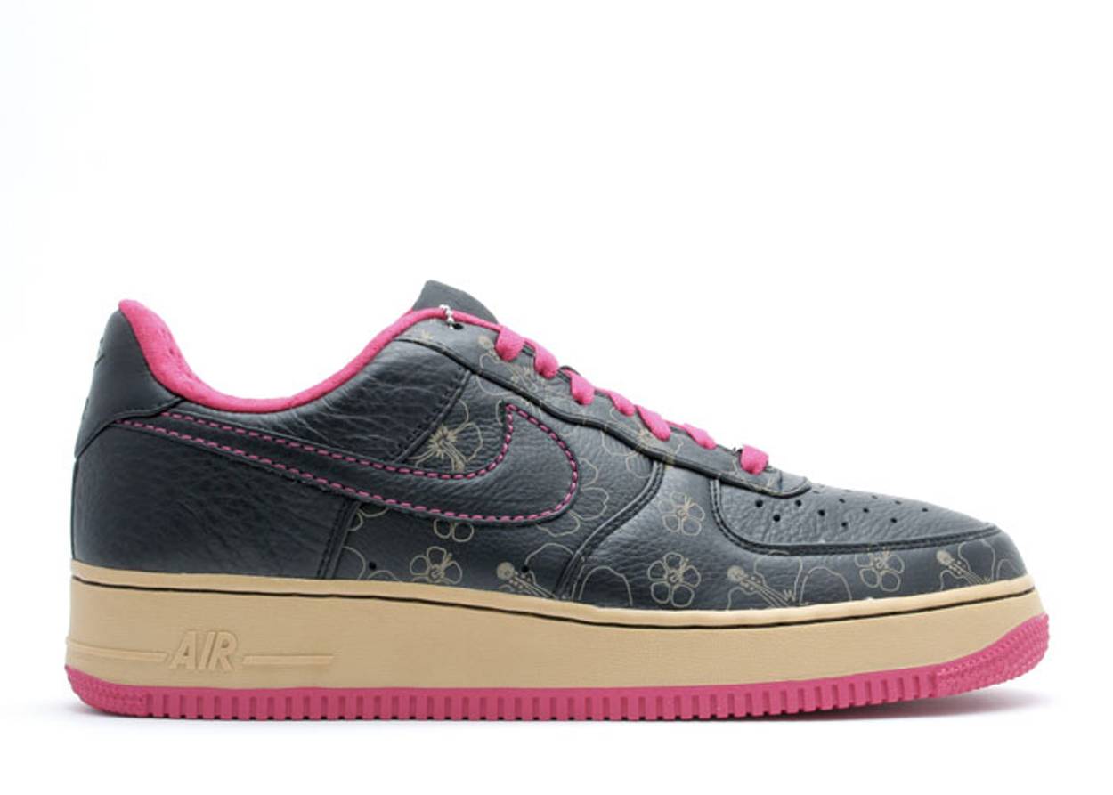 NIKE AIR FORCE 1 PREMIUM 07 'BLACK FLORAL PINK'