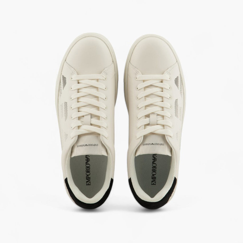 Regenerated Leather Sneaker With Eagle Logo