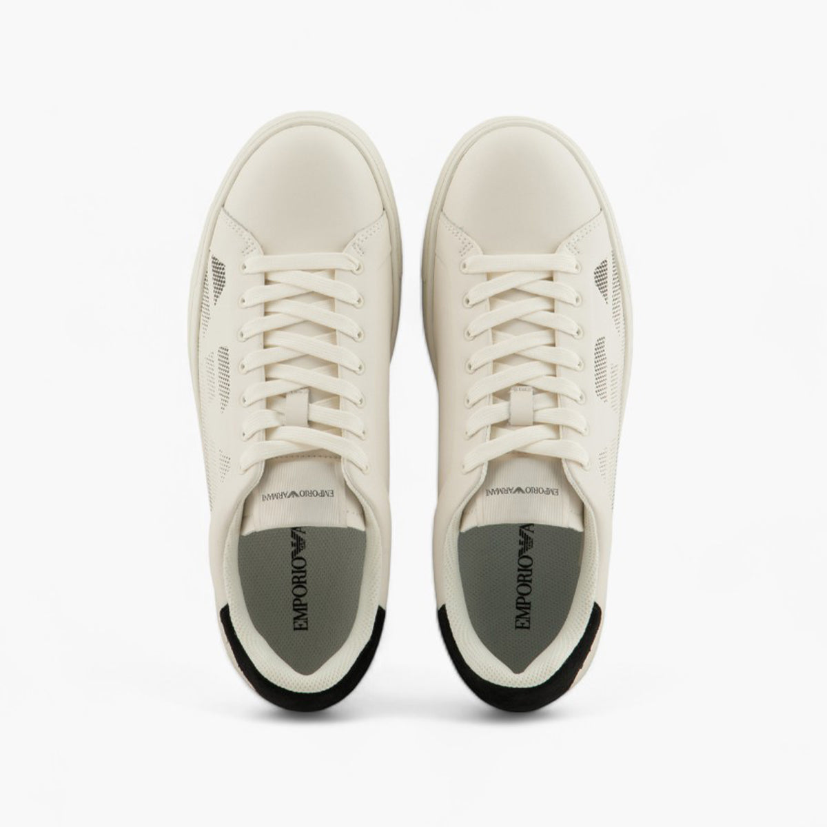 Regenerated Leather Sneaker With Eagle Logo