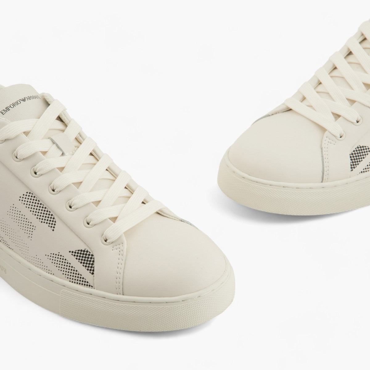 Regenerated Leather Sneaker With Eagle Logo