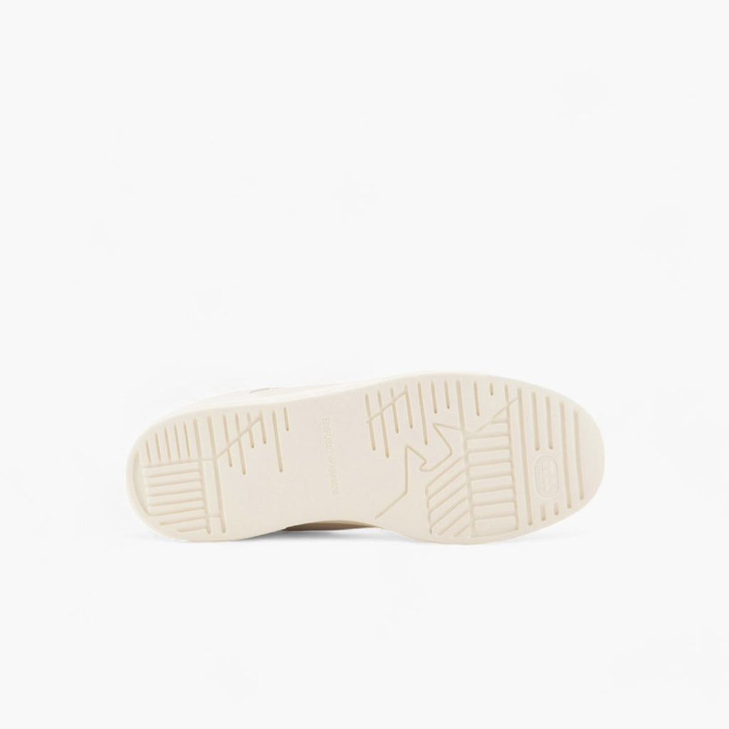 Regenerated Leather Sneaker With Stitch Detailing