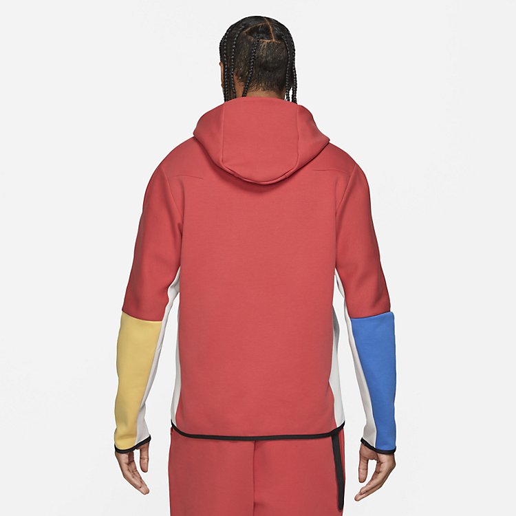 Nike Sportswear Tech Fleece Full-Zip Hoodie 'Lobster Red White' CU4489-605