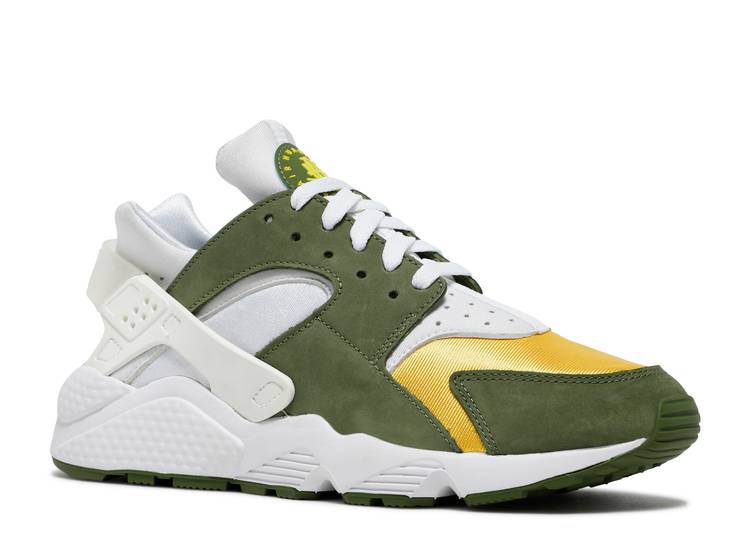 NIKE AIR HUARACHE LE X STUSSY "DARK OLIVE" 2021