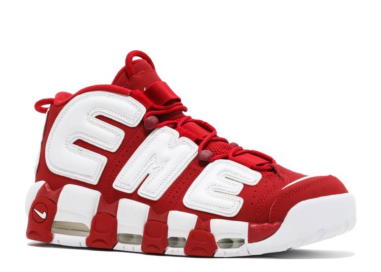 NIKE AIR MORE UPTEMPO X SUPREME 'RED'