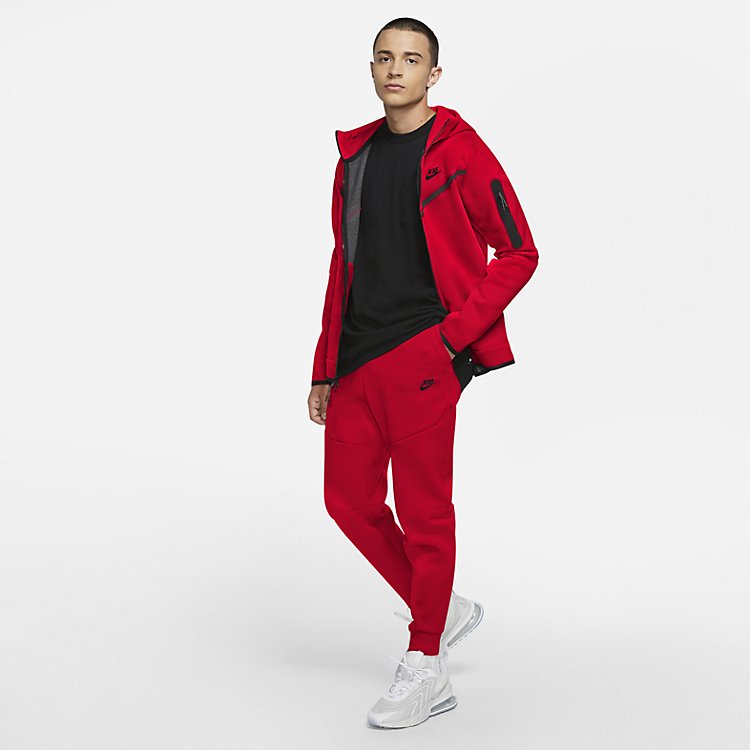 Nike Tech Fleece Sweatpants 'University Red Black' CU4495-657