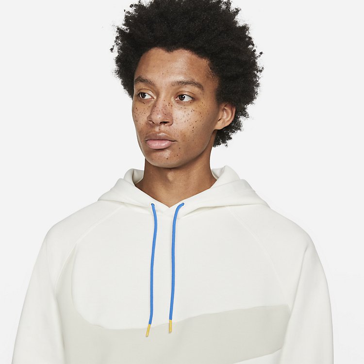 Nike Sportswear Swoosh Tech Fleece Pullover Hoodie 'Sail Light Bone' DD8222-133