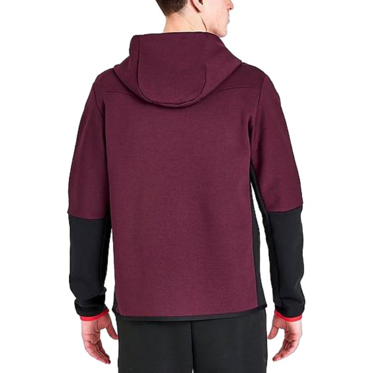 Nike Sportswear Tech Fleece Full-Zip Hoodie 'Dark Beetroot Black Phantom' CU4489-639