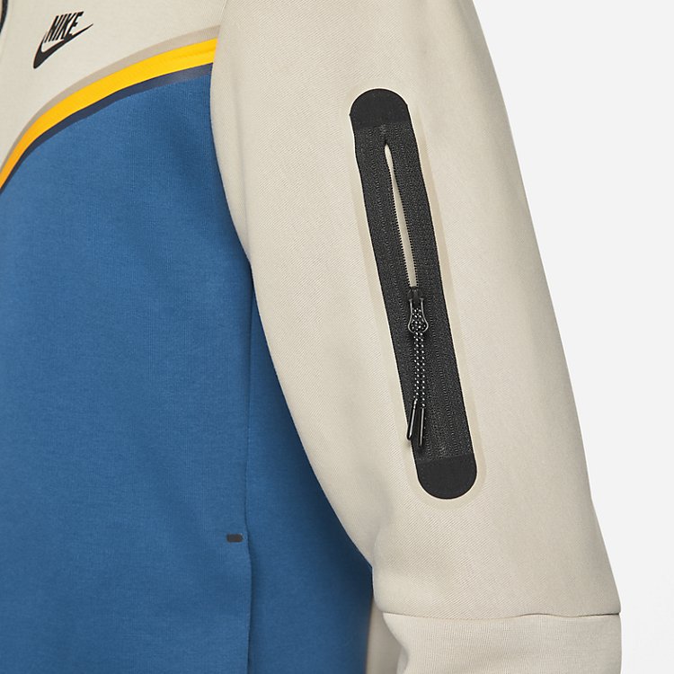 Nike Tech Fleece Full-Zip Hoodie 'Cream Court Blue' CU4489-236