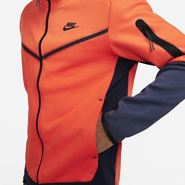 Nike Sportswear Tech Fleece Full Zip Hoodie 'Team Orange' CU4489-869