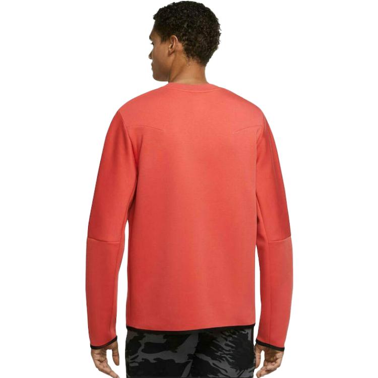 Nike Sportswear Tech Fleece Crewneck Sweatshirt 'Lobster Red' CU4505-605