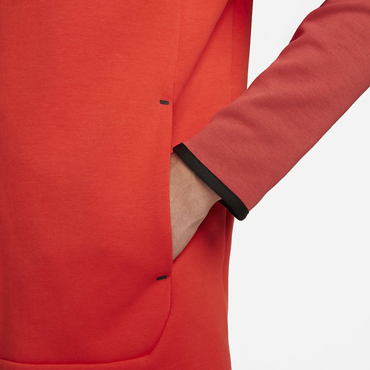 Nike Sportswear Tech Fleece Full-Zip Hoodie 'Madder Root Habanero Red' CU4489-827