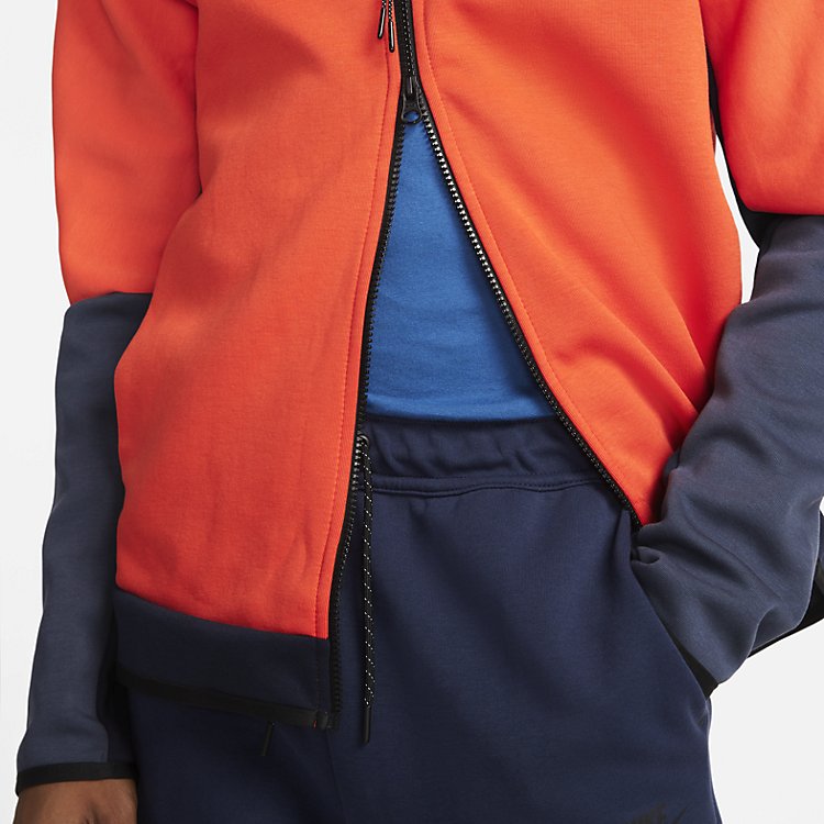 Nike Sportswear Tech Fleece Full Zip Hoodie 'Team Orange' CU4489-869
