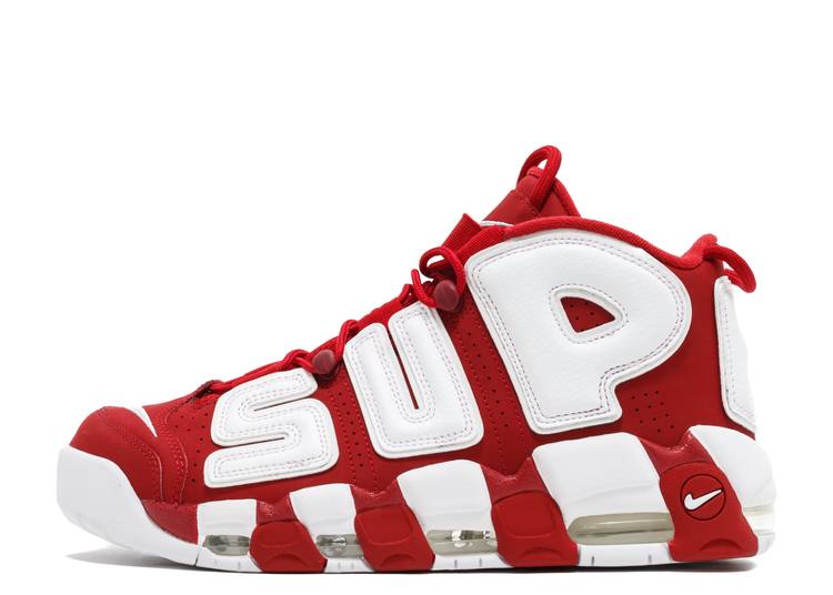 NIKE AIR MORE UPTEMPO X SUPREME 'RED'