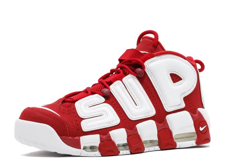 NIKE AIR MORE UPTEMPO X SUPREME 'RED'