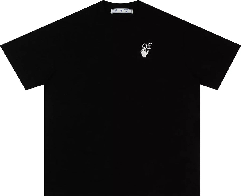 Off-White Marker Short-Sleeve Over Tee 'Black/Fuchsia' Clothing
