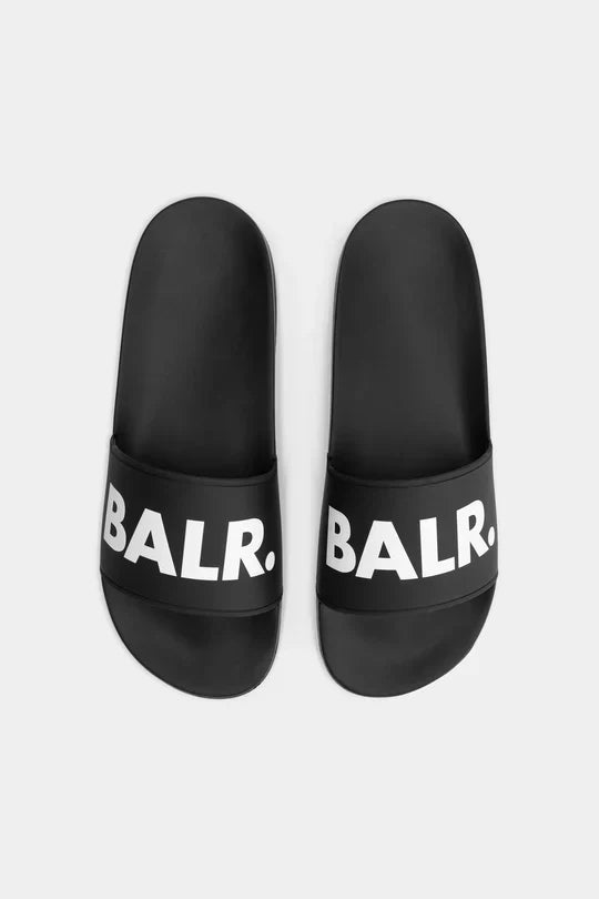 BALR. Classic Brand Slide Jet Black