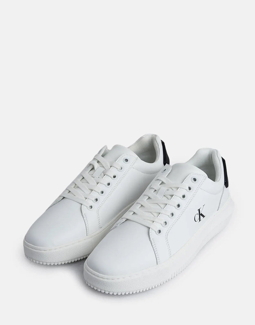 Calvin Klein Chunky Cupsole RU Patch White Sneakers