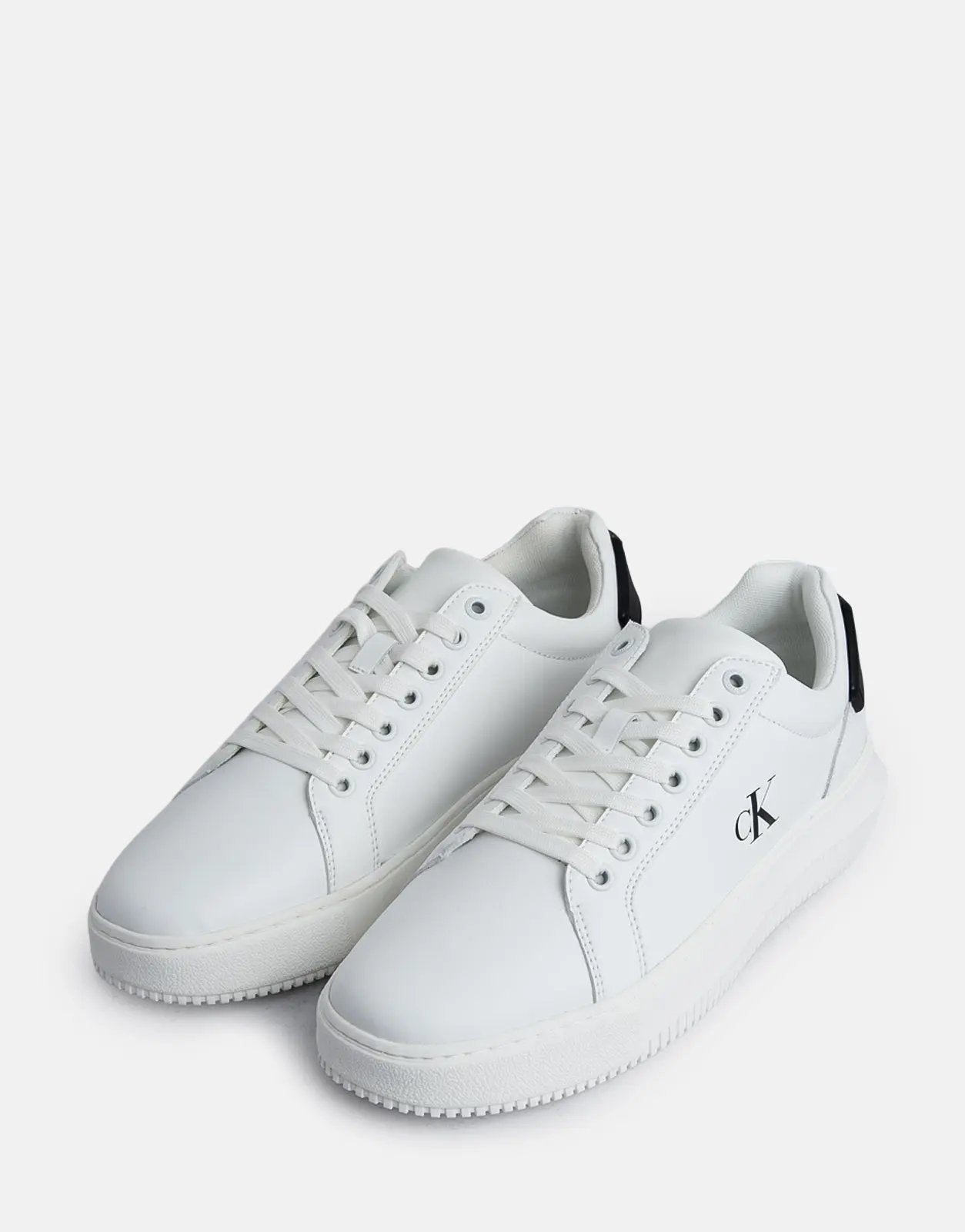 Calvin Klein Chunky Cupsole RU Patch White Sneakers