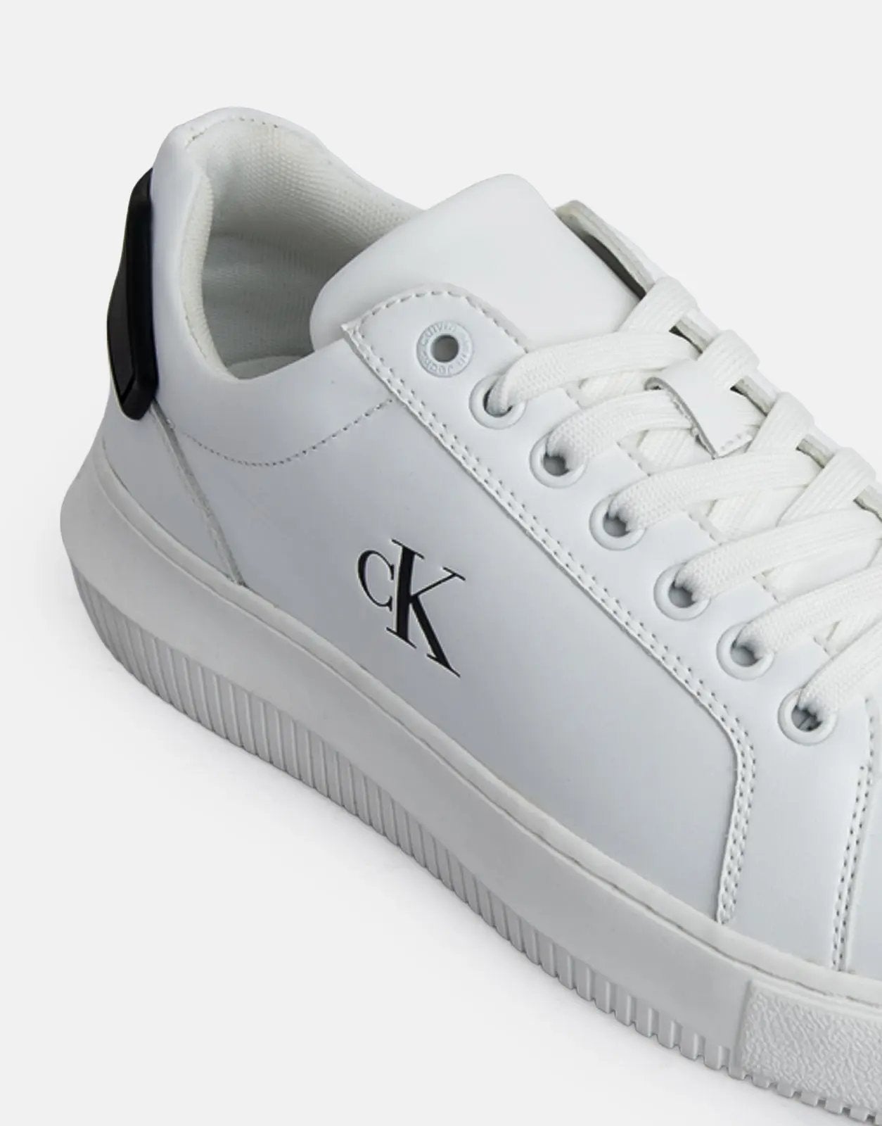 Calvin Klein Chunky Cupsole RU Patch White Sneakers