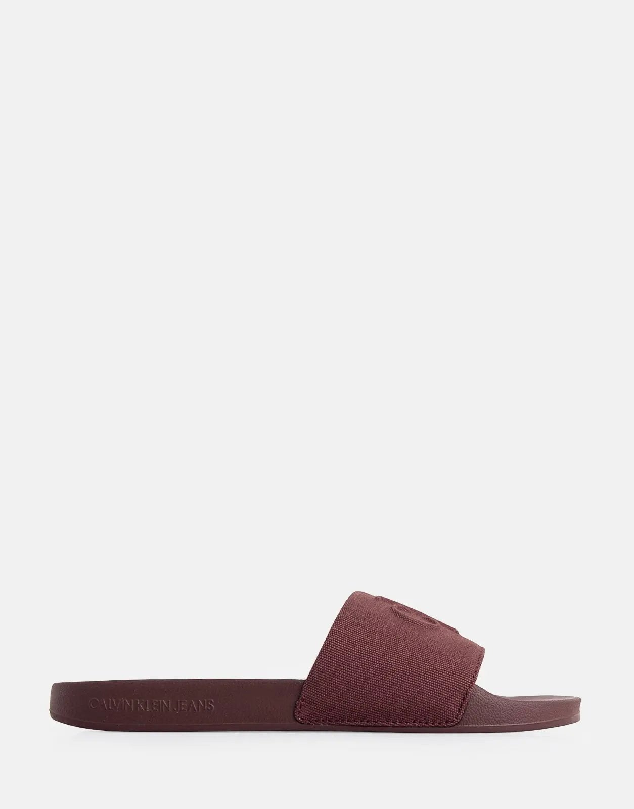 Calvin Klein HF Mono CV Burgundy Slides