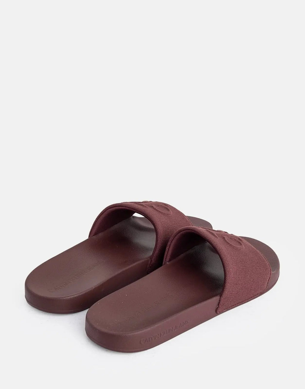 Calvin Klein HF Mono CV Burgundy Slides