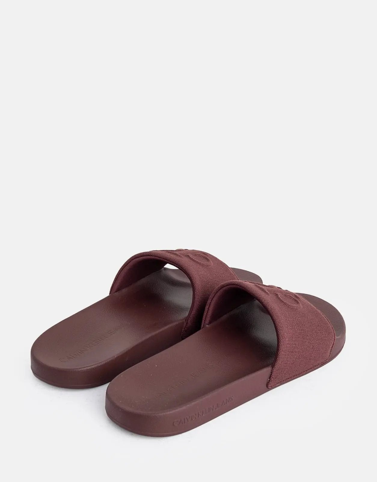 Calvin Klein HF Mono CV Burgundy Slides