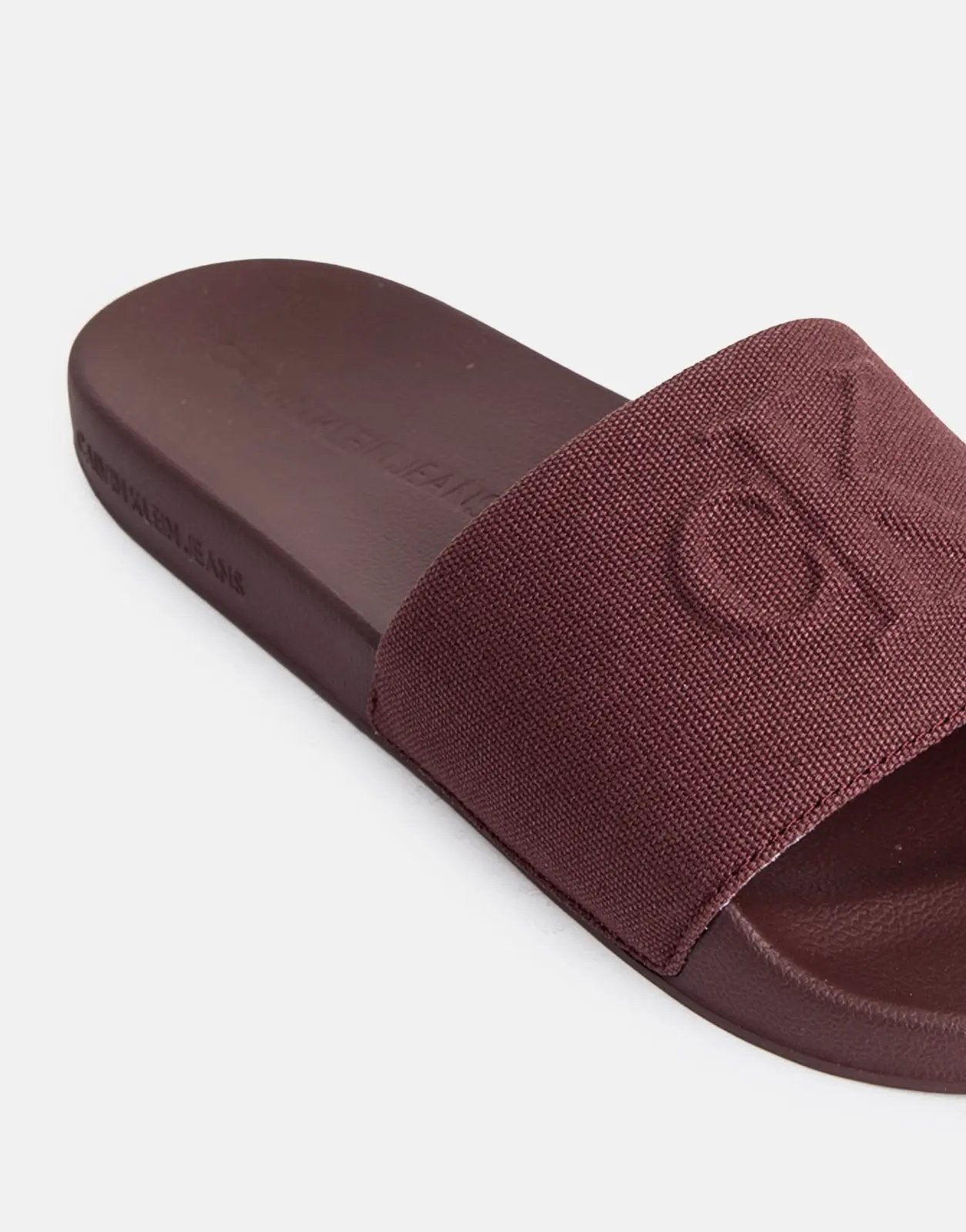 Calvin Klein HF Mono CV Burgundy Slides
