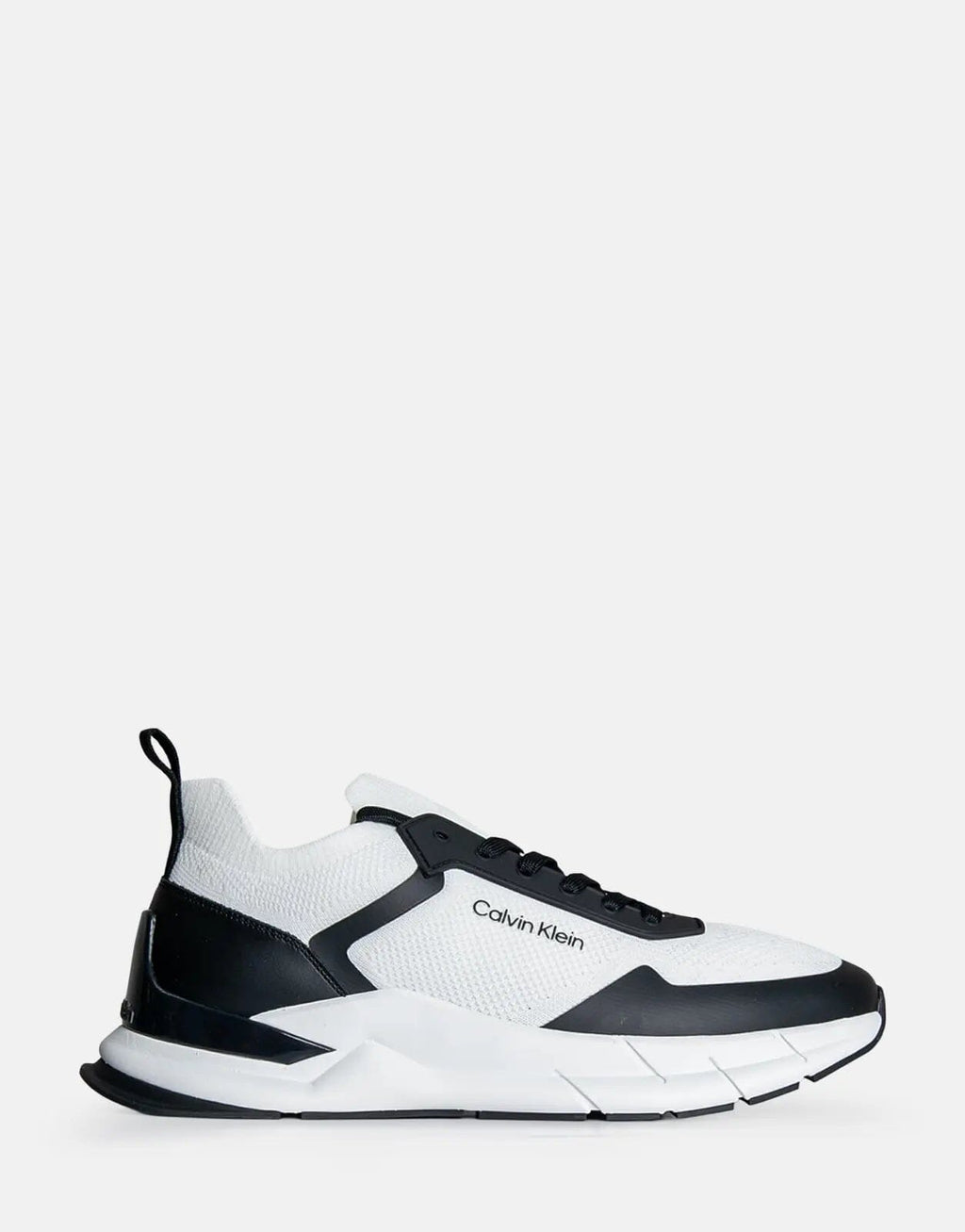 Calvin Klein Low Top Lace Up Mix White Sneakers