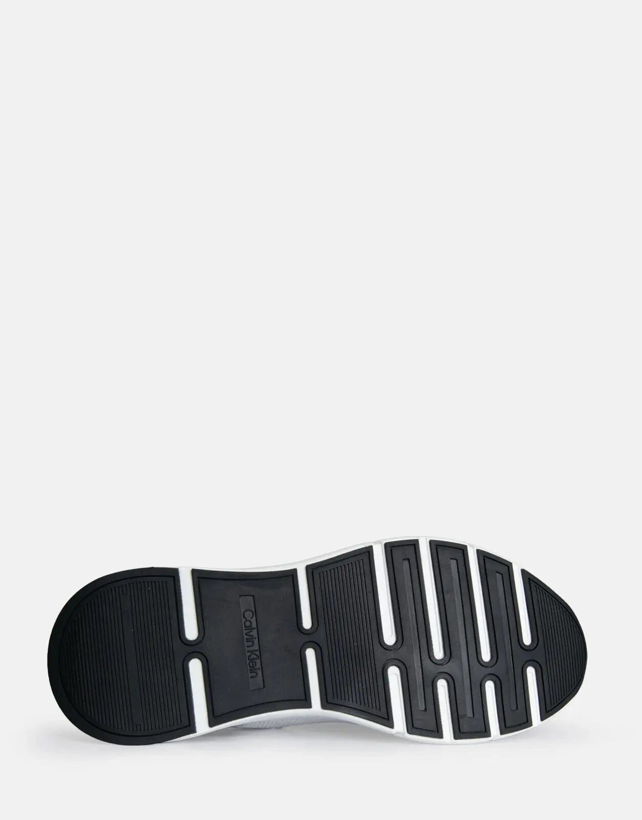 Calvin Klein Low Top Lace Up Mix White Sneakers