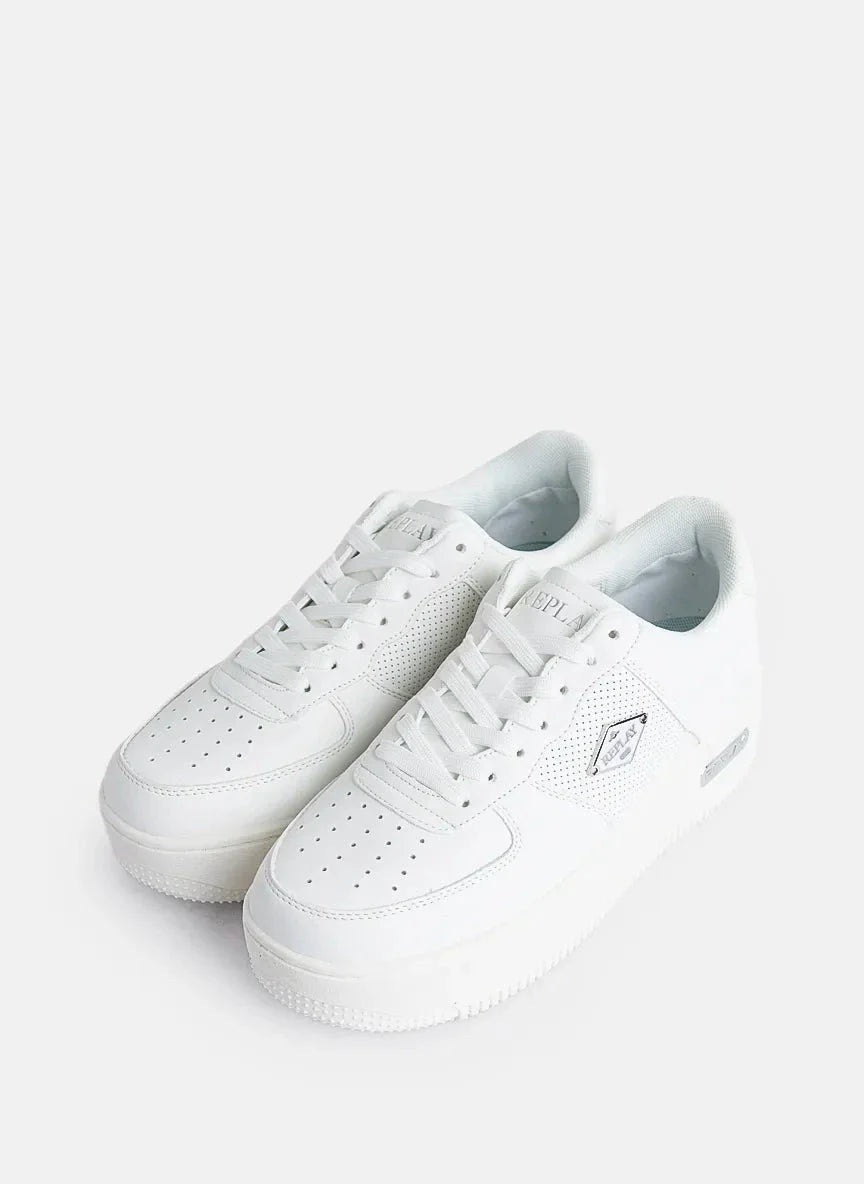 Replay Epic High Total White Sneakers