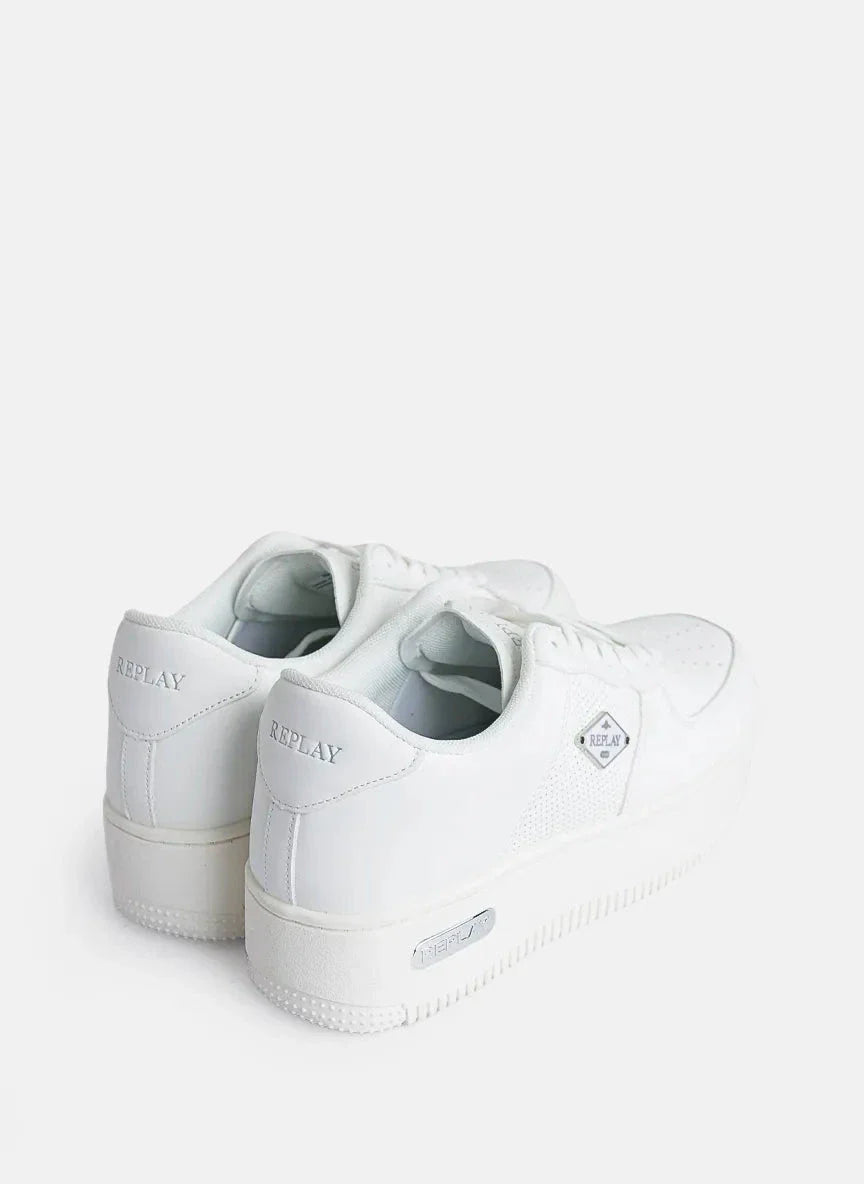 Replay Epic High Total White Sneakers