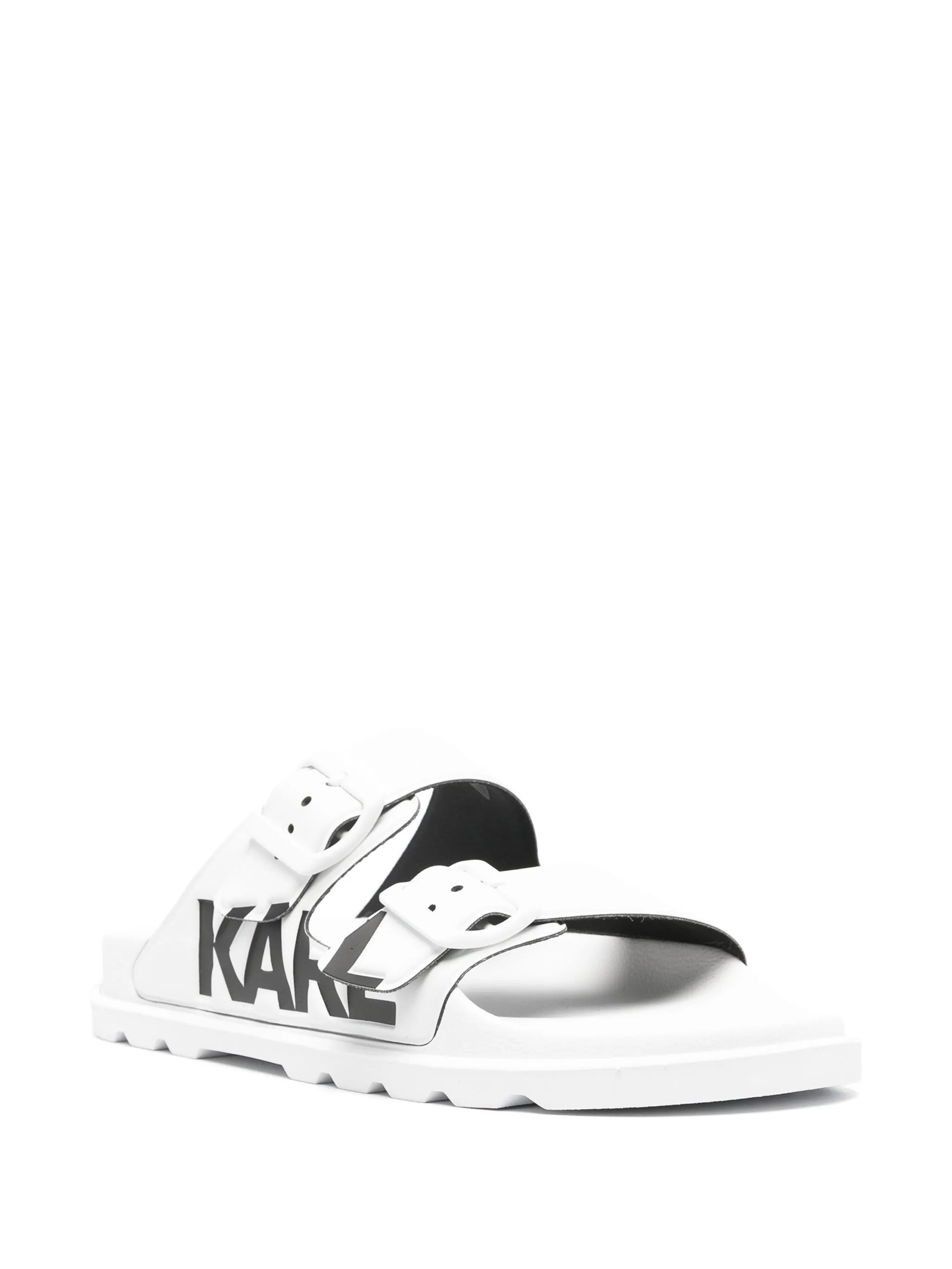 Karl Lagerfeld logo-debossed slides