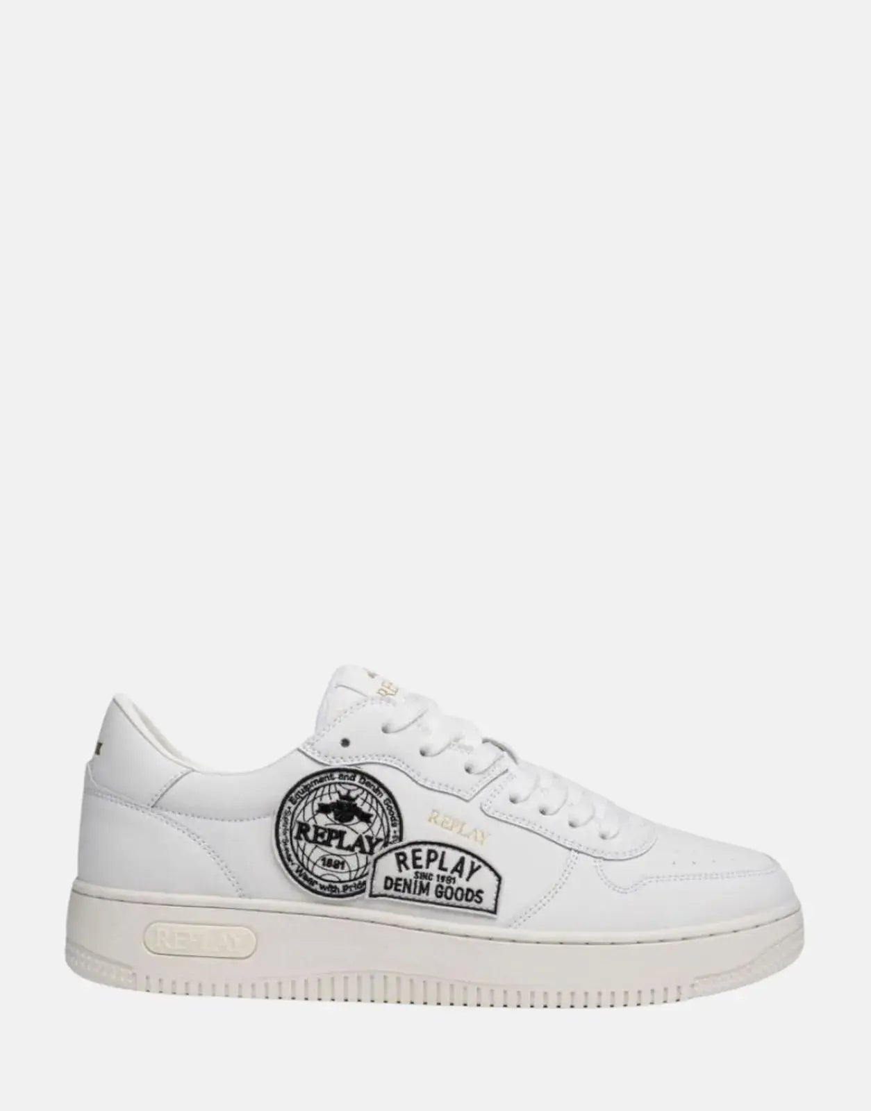 Replay Epic M Badges White Sneakers