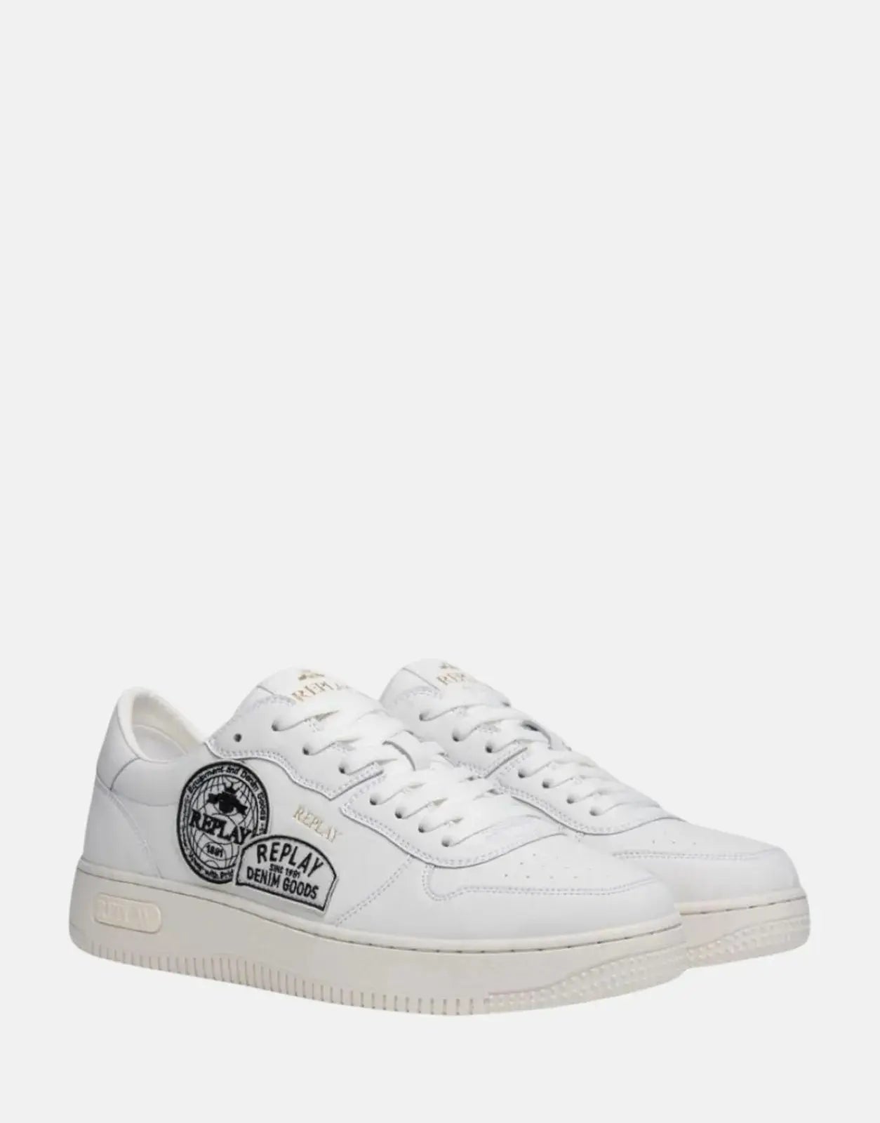 Replay Epic M Badges White Sneakers