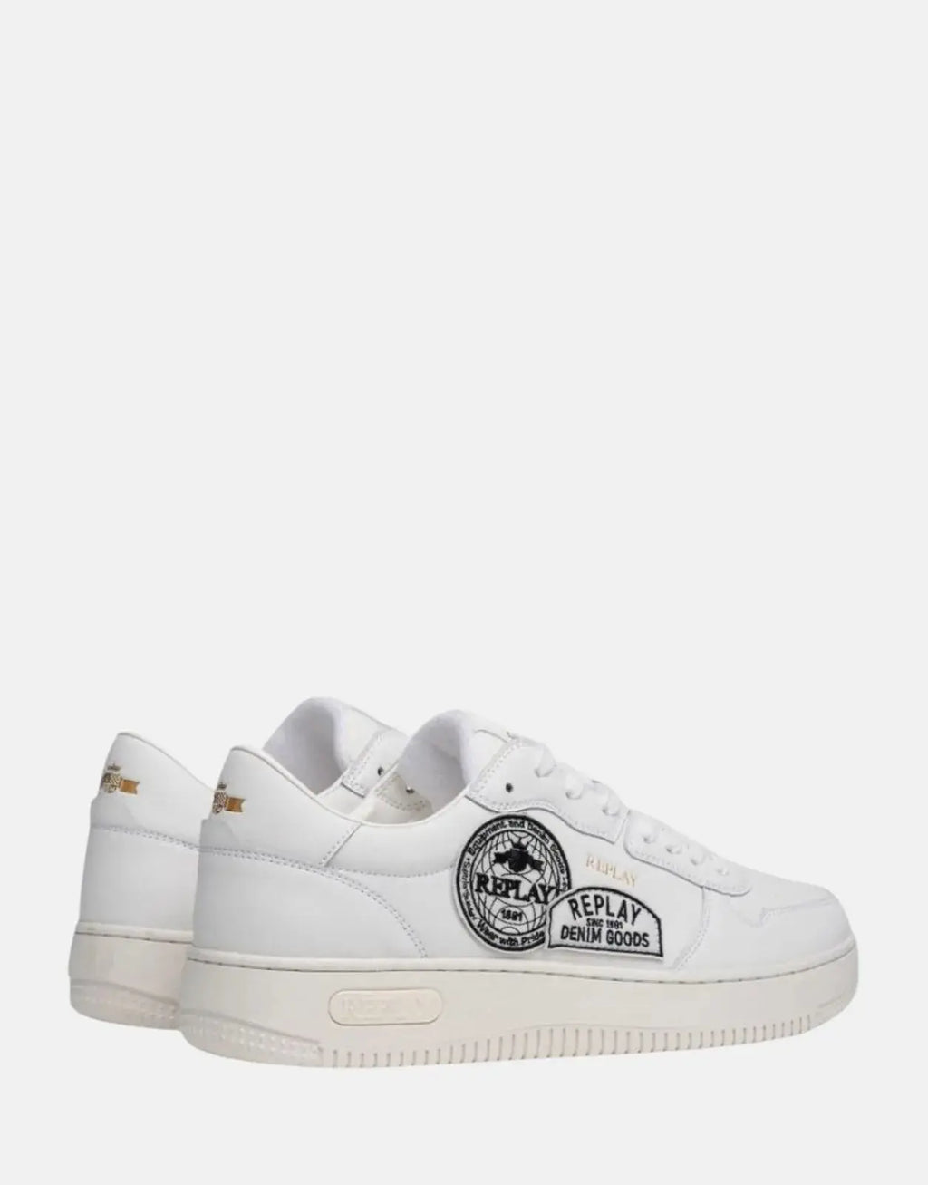 Replay Epic M Badges White Sneakers