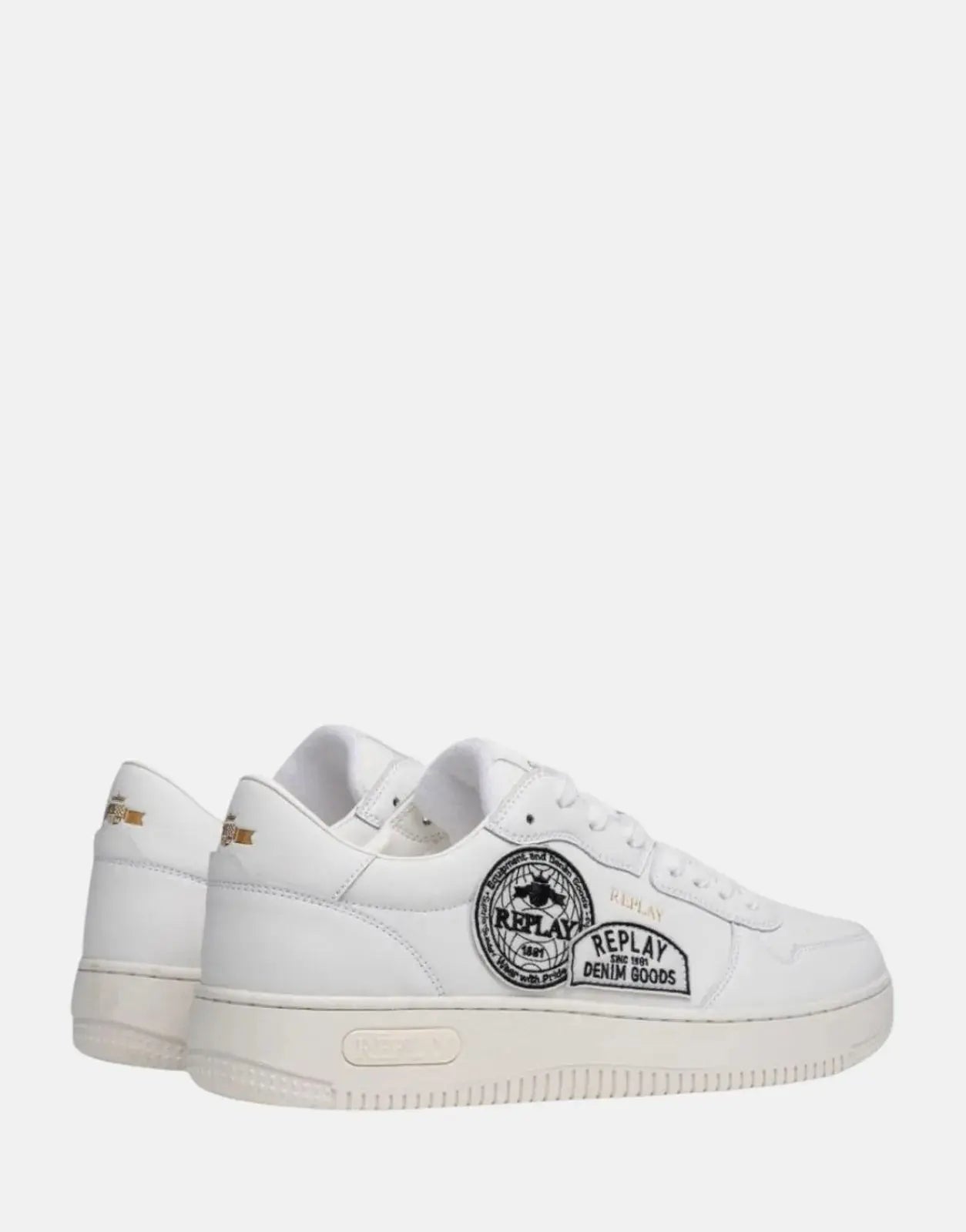 Replay Epic M Badges White Sneakers