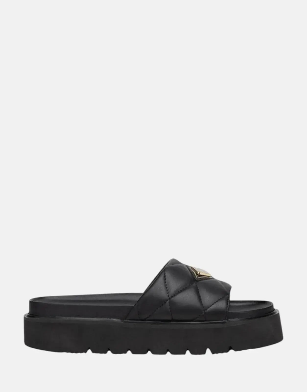 Replay Muddy Quilt Black Slides