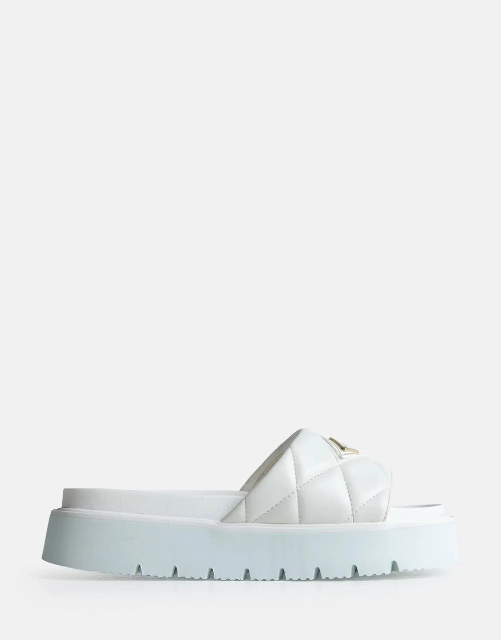 Replay Muddy Quilt White Slides