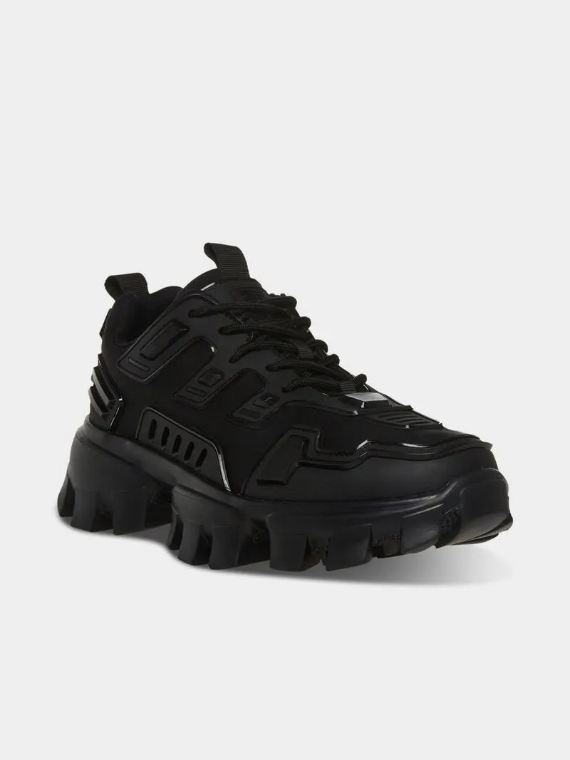 Steve Madden Black Prize Athletic Sneakers