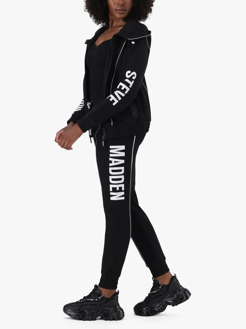Steve Madden Black Co-Ord Samantha Scuba Hooded Sweater