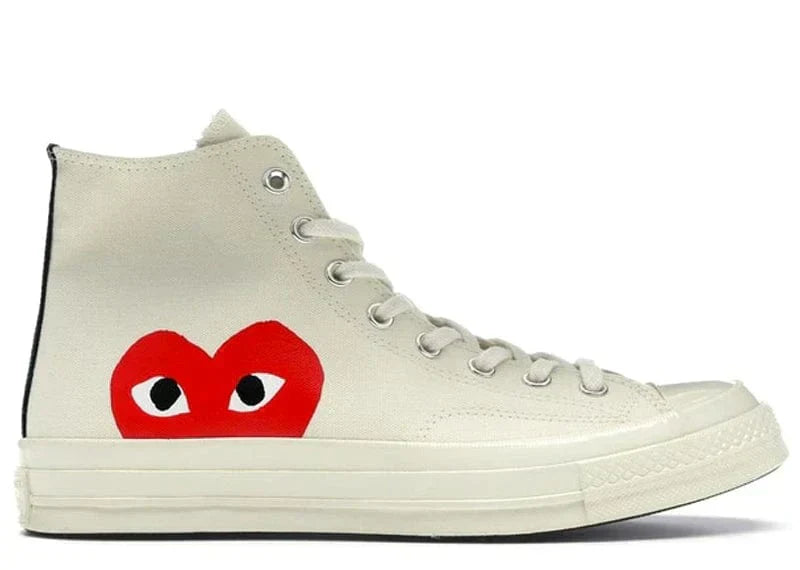 CONVERSE CHUCK TAYLOR ALL-STAR HI X COMME DES GARÇONS ‘PLAY’ MILK