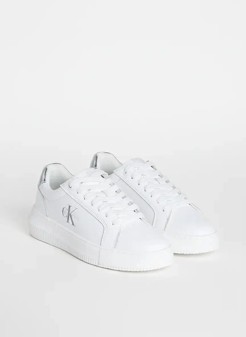 Calvin Klein Chunky Cupsole Leather White Sneaker