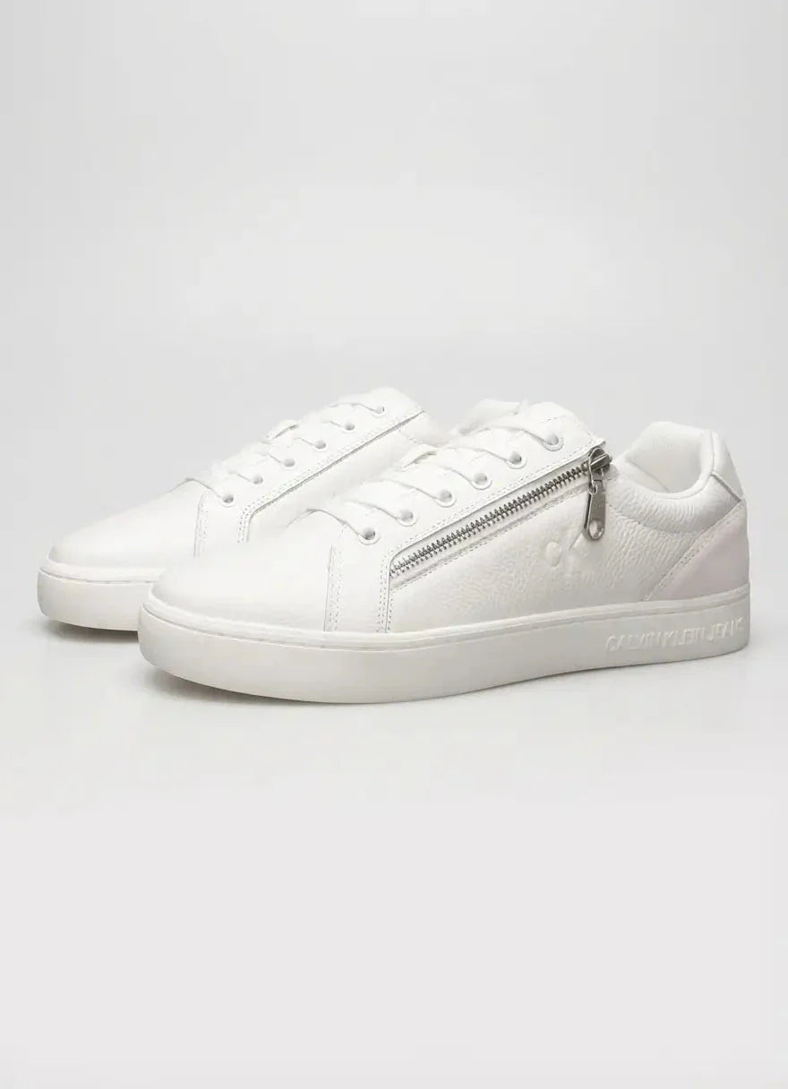 Calvin Klein Classic Cupsole Zip White Low Sneaker