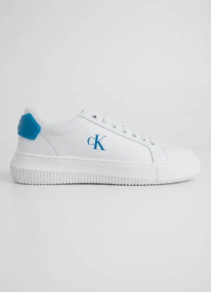 Calvin Klein Chunky Cupsole RU Patch White Leather Sneaker