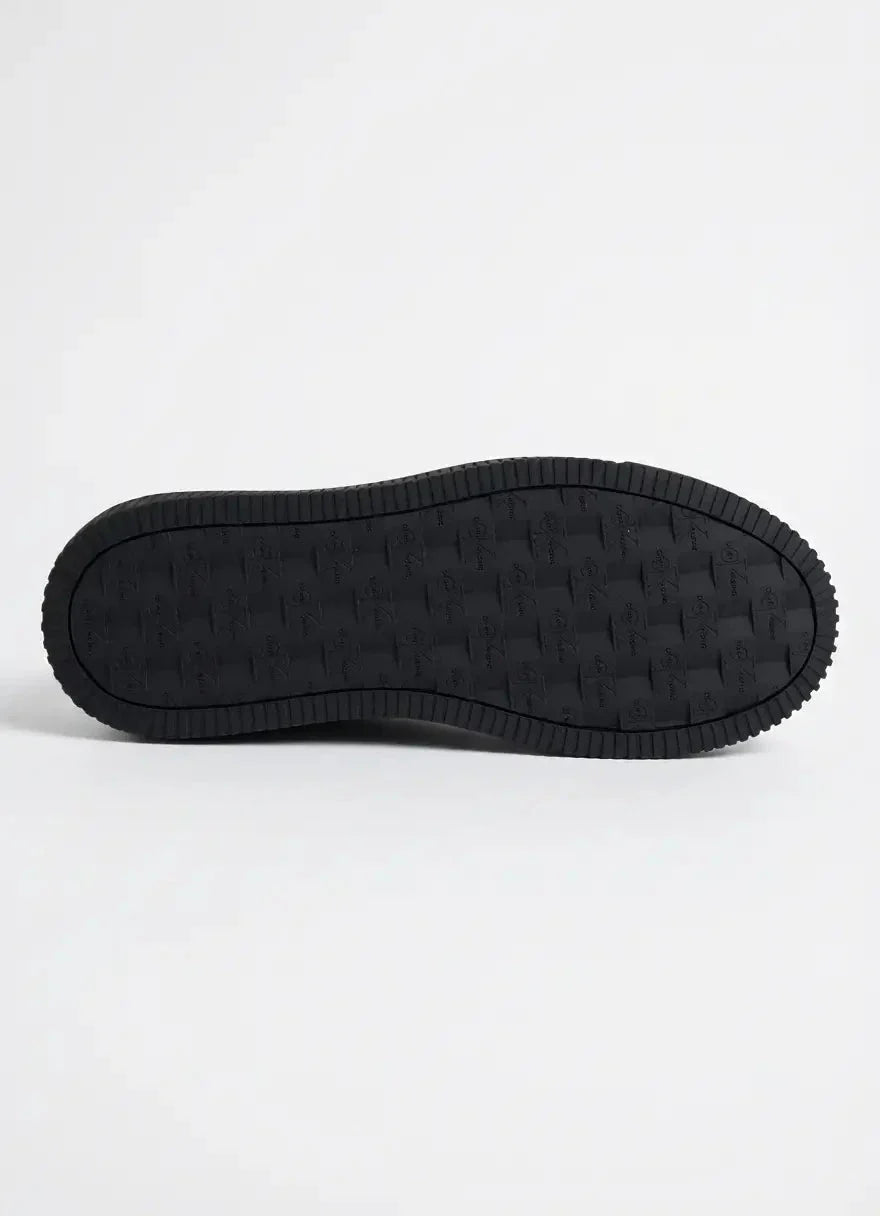 Calvin Klein Chunky Cupsole RU Patch Leather Black Sneaker