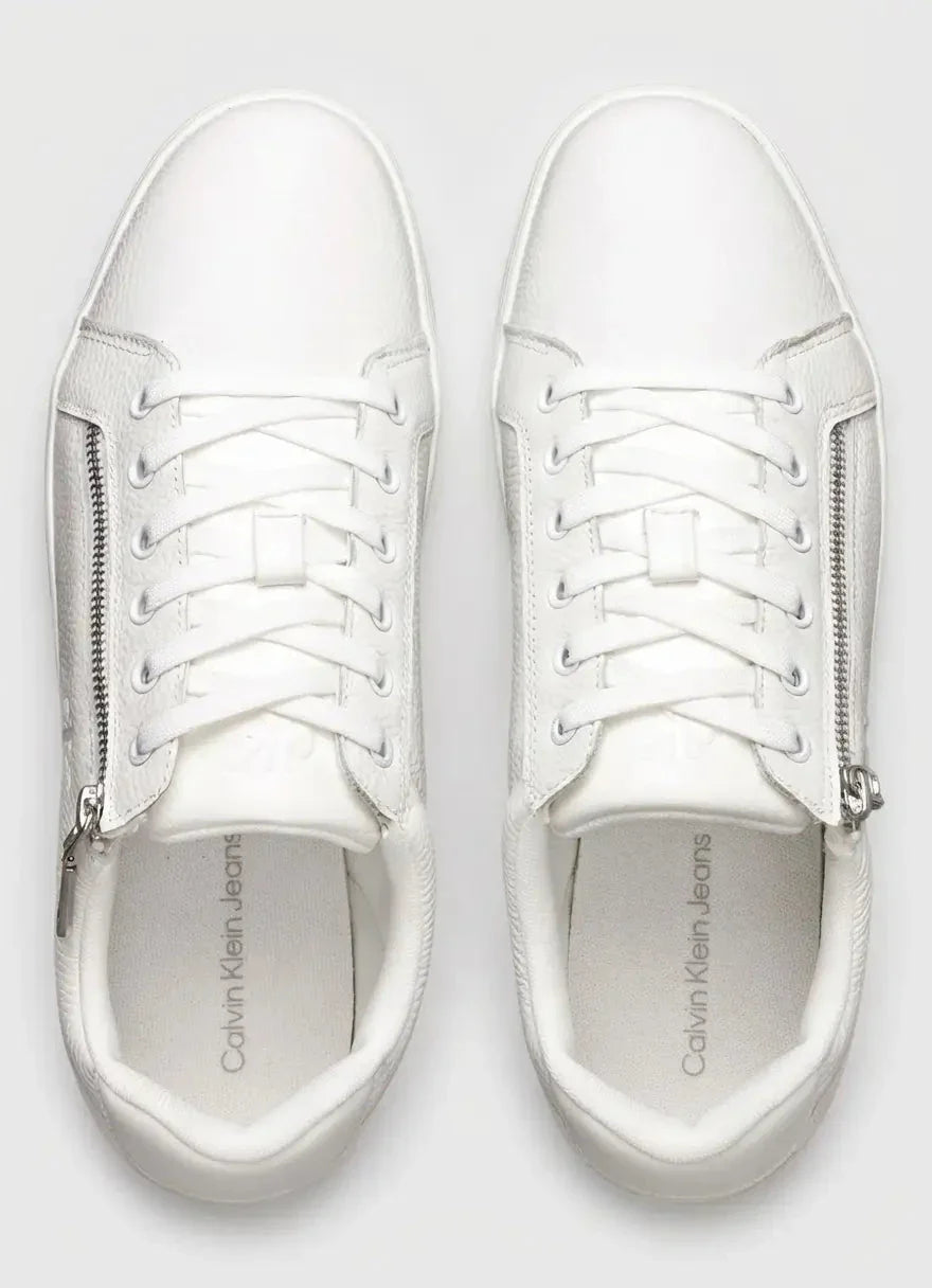 Calvin Klein Classic Cupsole Zip White Low Sneaker