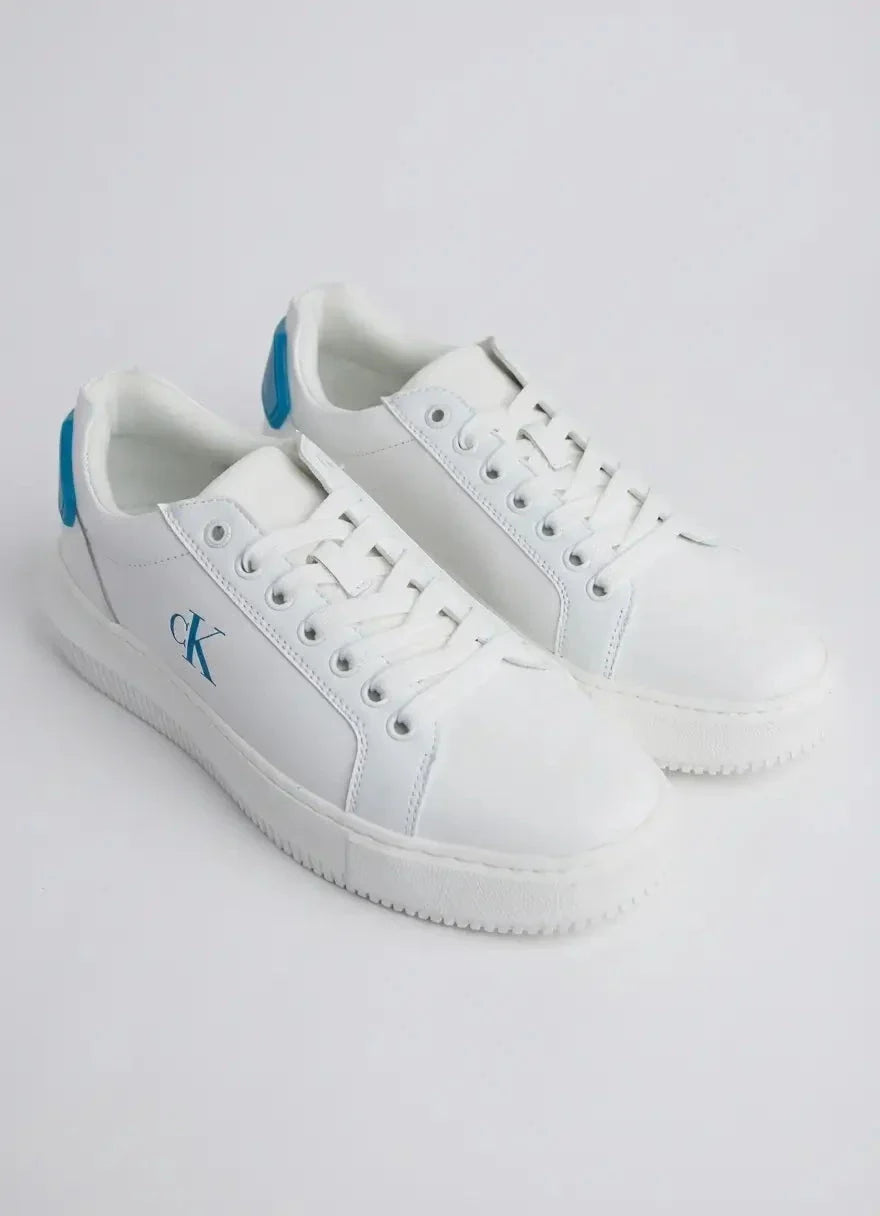 Calvin Klein Chunky Cupsole RU Patch White Leather Sneaker