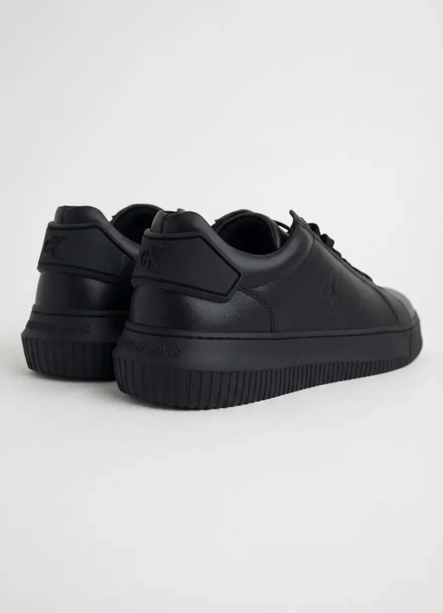 Calvin Klein Chunky Cupsole RU Patch Leather Black Sneaker