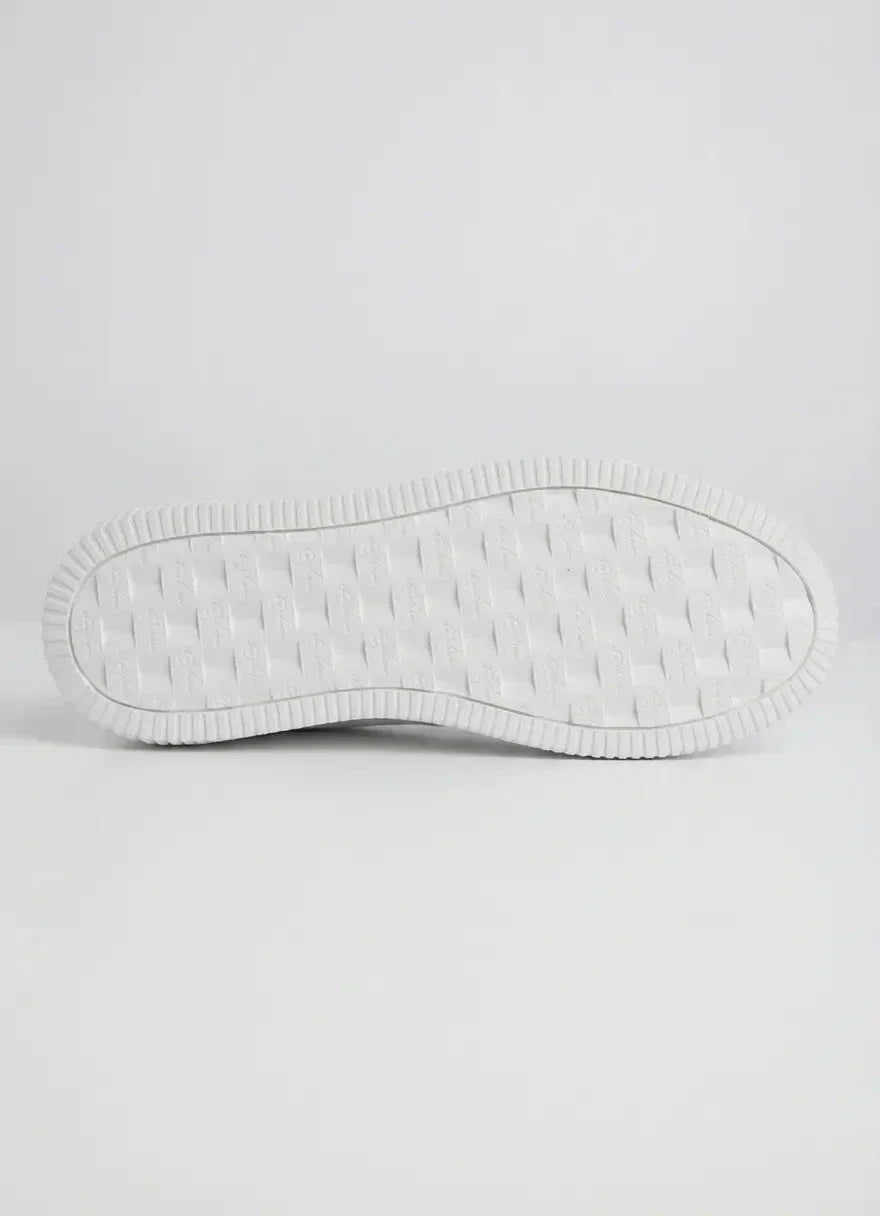 Calvin Klein Chunky Cupsole RU Patch White Leather Sneaker