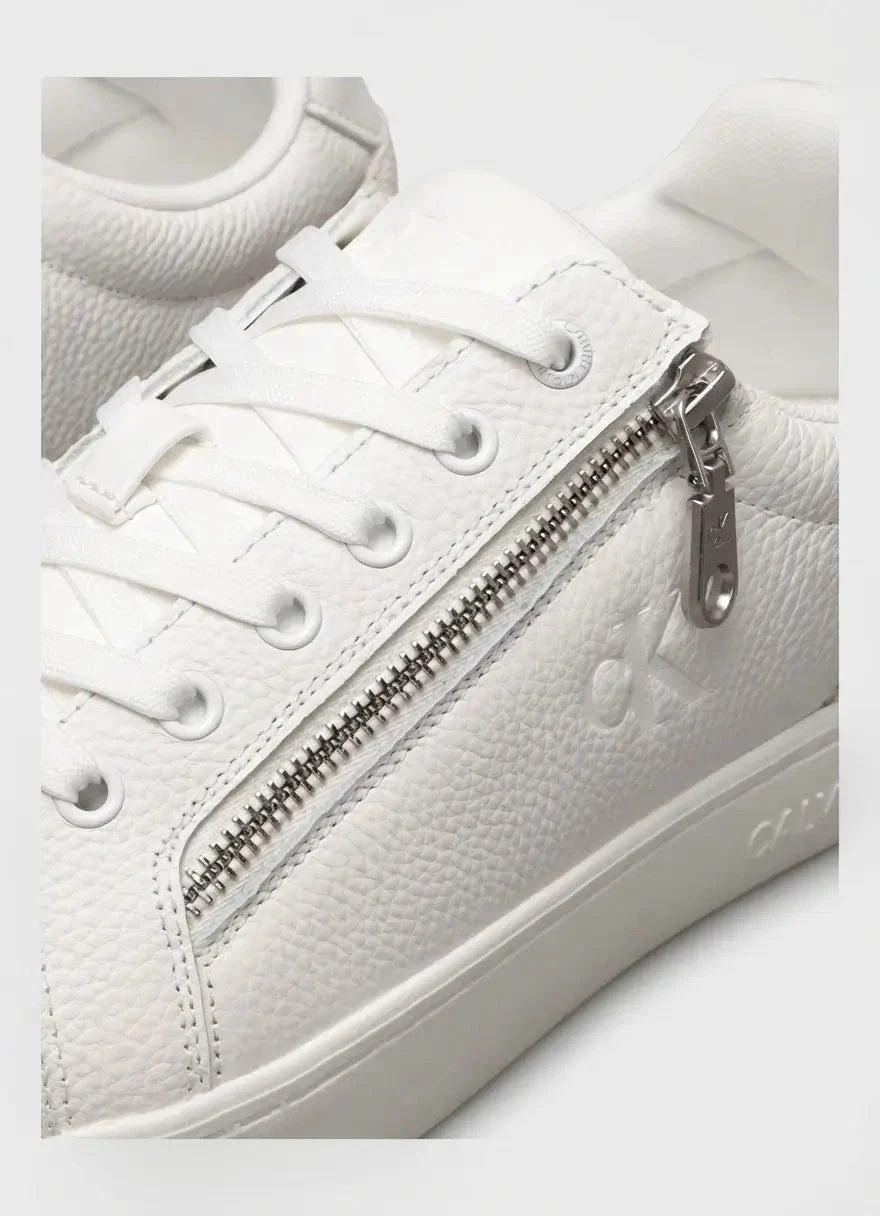 Calvin Klein Classic Cupsole Zip White Low Sneaker